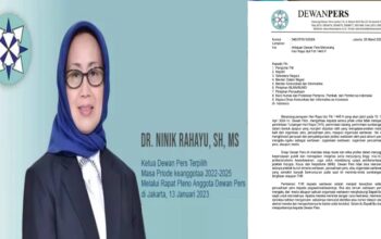 Menjelang Idul Fitri 1445 H , Dewan Pers Larang Wartawan dan Organisasi Pers Minta THR Ke Seluruh Instansi !!!