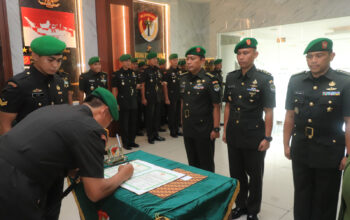 Korem 051/Wkt Gelar acara Tradisi Penerimaan, Pelepasan, dan Serah Terima Jabatan Kasi Ops dan Kasi Pers