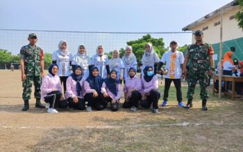 Babinsa Wonosari Amankan Lomba Bola Voli