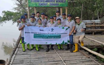 Behn Meyer Chemicals Indonesia Tanam 1.000 Bibit Mangrove di Surabaya untuk Mencapai Netralitas Karbon 2040