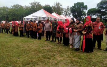 Danramil Wonosari Sambut Bupati Klaten Kegiatan Sambang Warga