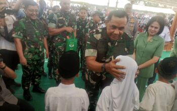 Pangdam Jaya Berbagi Kebahagiaan Bersama 5000 Anak Yatim