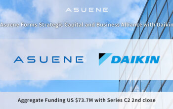 Asuene Forms Strategic Capital and Business Alliance with Global HVAC Leader Daikin to Accelerate Global Expansion in Decarbonization and Energy Efficiency.Total Funding Reaches US $73.7 Million Following Series C2 Second Close