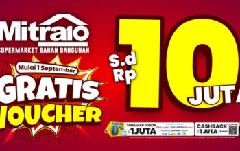 Mitra10 Bagi Voucher Gratis Hingga Rp 10 Juta, Bikin Renovasi Murah